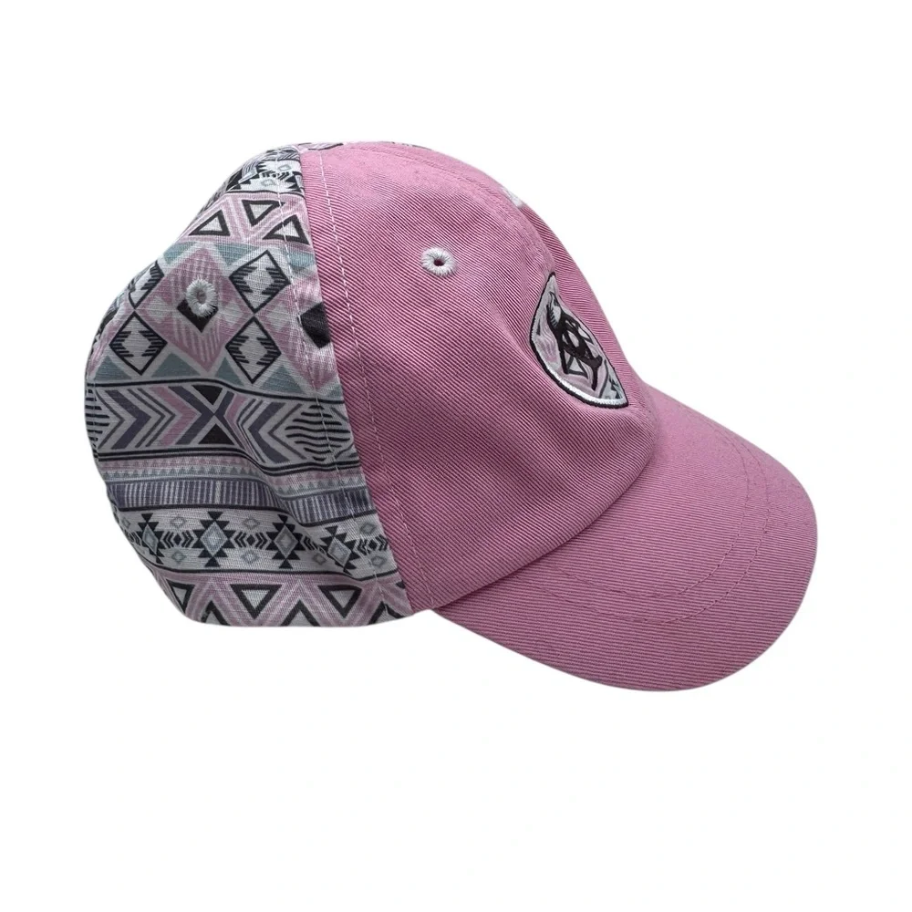 Ariat Pink Infant Baseball Cap with Black Logo